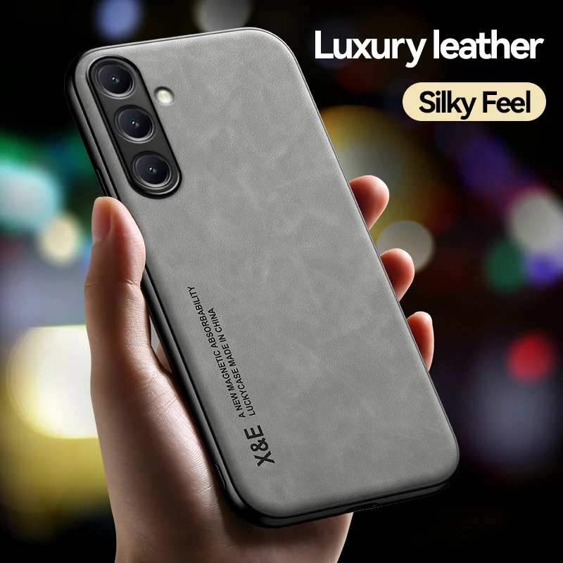 Magnetic Suede Leather Shockproof Matte Silicone Case Cover