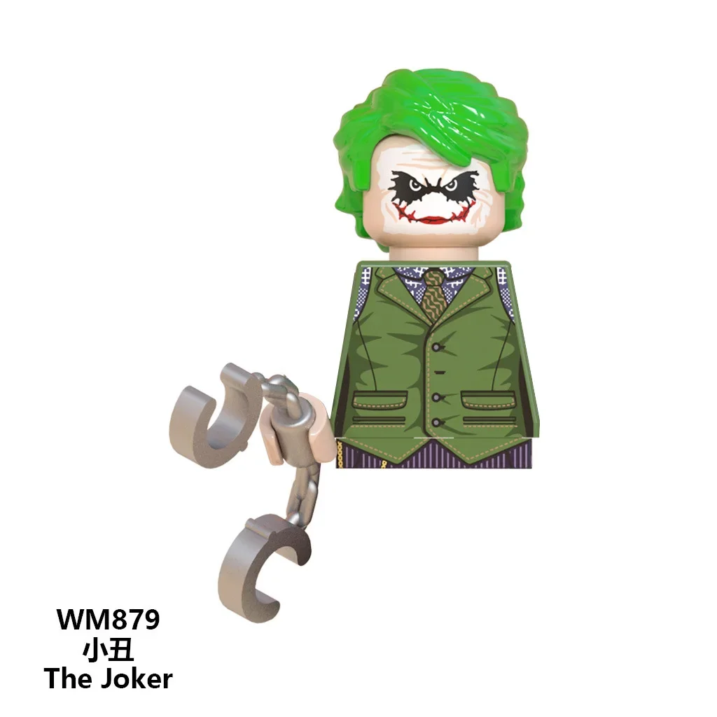 

WM6080 The Joker Harley Quinn batman Movies plastic mini action toy figures building blocks Assemble blocks kid birthday gifts