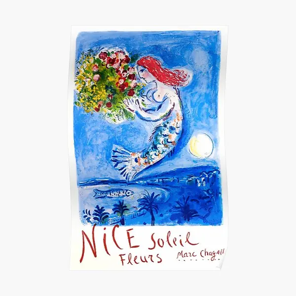 

Коллекция 1962 года, Марк Chagall Nice солнечные цветы, цветочный постер с современным винтажным принтом на стену, смешное искусство, декор фотообои, украшение для комнаты без рамки