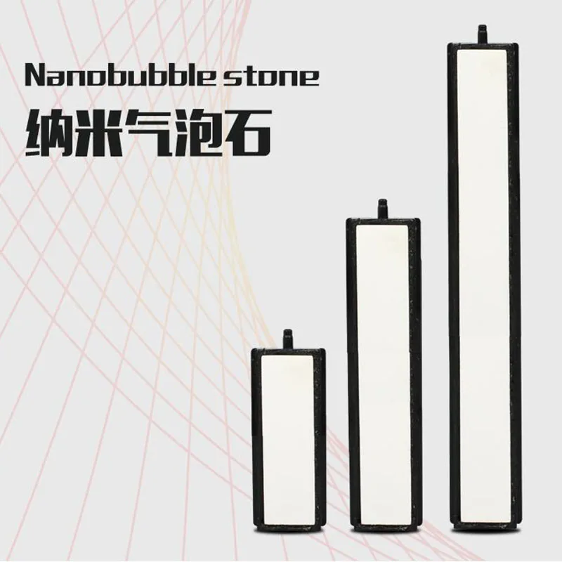 High Quality 10cm Nano Air Pump Sand Stone Aquarium Oxygen Pump Fresh Air Stone Nano Bubble Bar Aquarium Fish Tank Aerator Pump 2