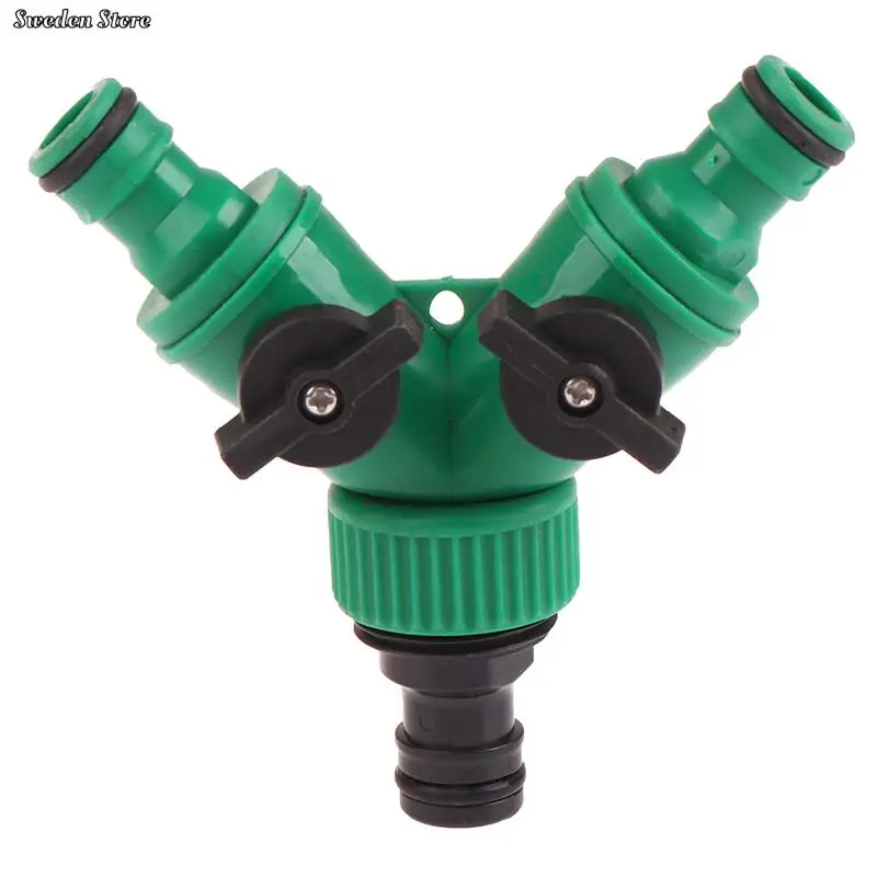 

1Pc 1/2" Garden Irrigation Y-shaped Plastic Water Splitter Female Thread 2-Way Water Valve Watering System Controller Switch