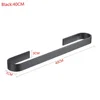 Space Aluminum Alloy Towel Holder Wall Mounted Towel Holder Towel Storage Shelf 6