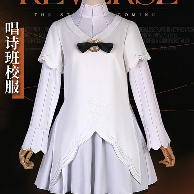 

Reverse:1999 Childhood Choir School Uniform White Daily Wear Cosplay Costume Game Suit Halloween Comic-con Party Outfit New