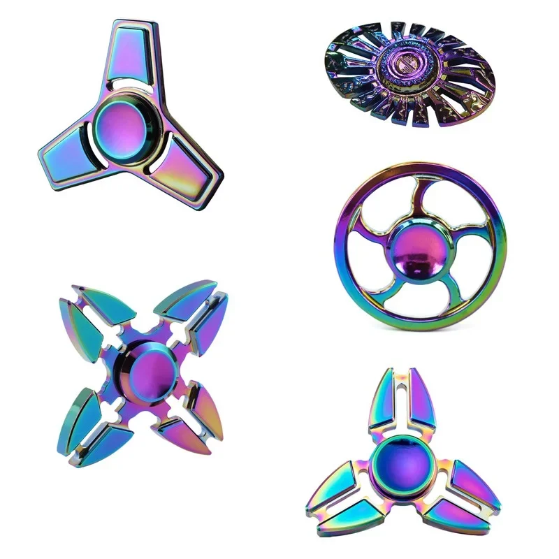 Sleek Metal Alloy Anti-Stress Fidget Spinner Toy