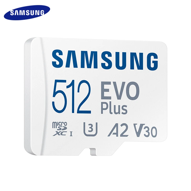 Scheda Di Memoria Microsd Samsung Evo Plus 512Gb 256Gb 128Gb 64Gb U3 V30 A2 Scheda Micro Sd Con Adattatore Schede Tf Microsdxc Max 130 Mb/S