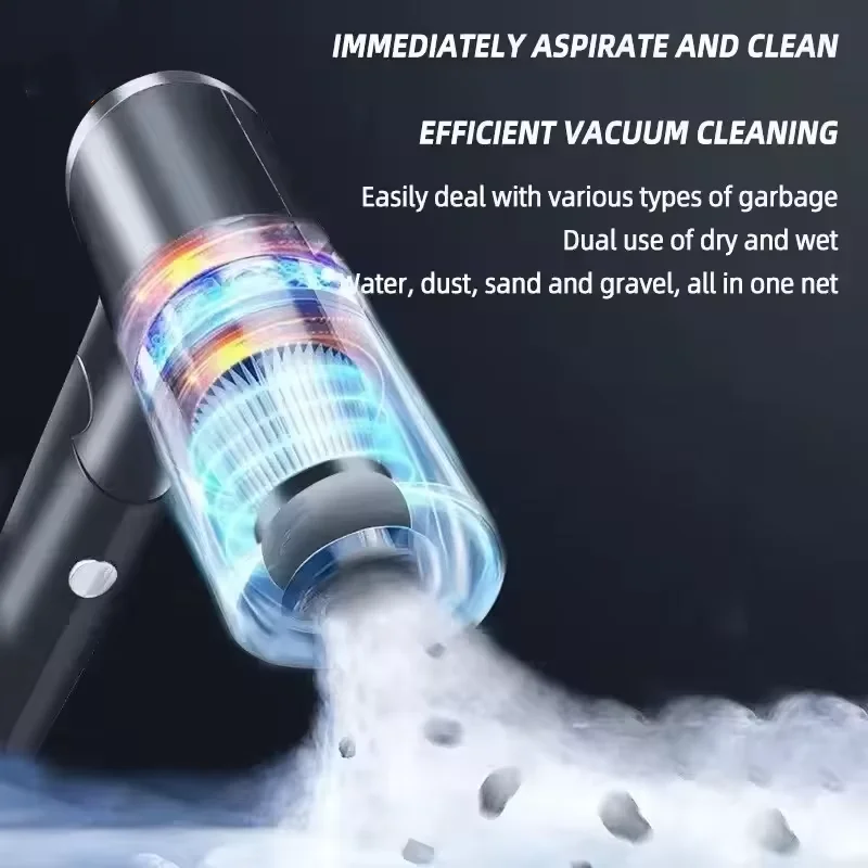 Wireless High-Power Portable 2-in-1 Wet & Dry Vacuum Cleaner with Large Suction