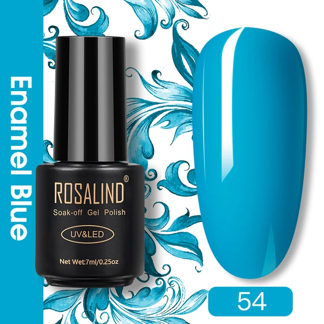 ROSALIND Nail Gel Polish Glitter Series Gel Varnishes All For Manicure Soak Off UV Lamp Nails Art Semi Permanent Gel Polish RA54