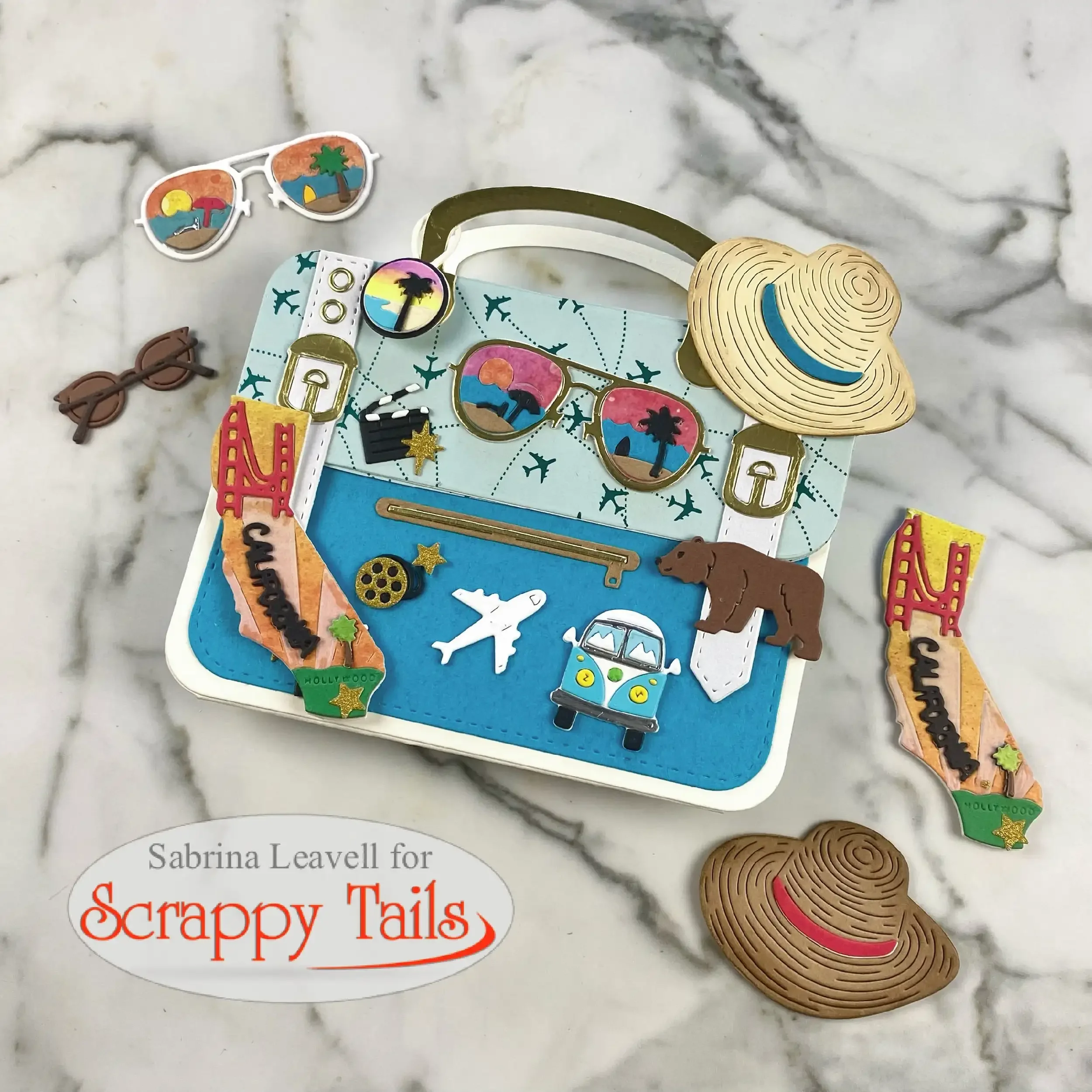 여행 가방 배지 여행 필수품 스탬프 및 다이 스텐실 신상품 2026 스크랩북 다이어리 장식 스텐실 엠보싱 2026