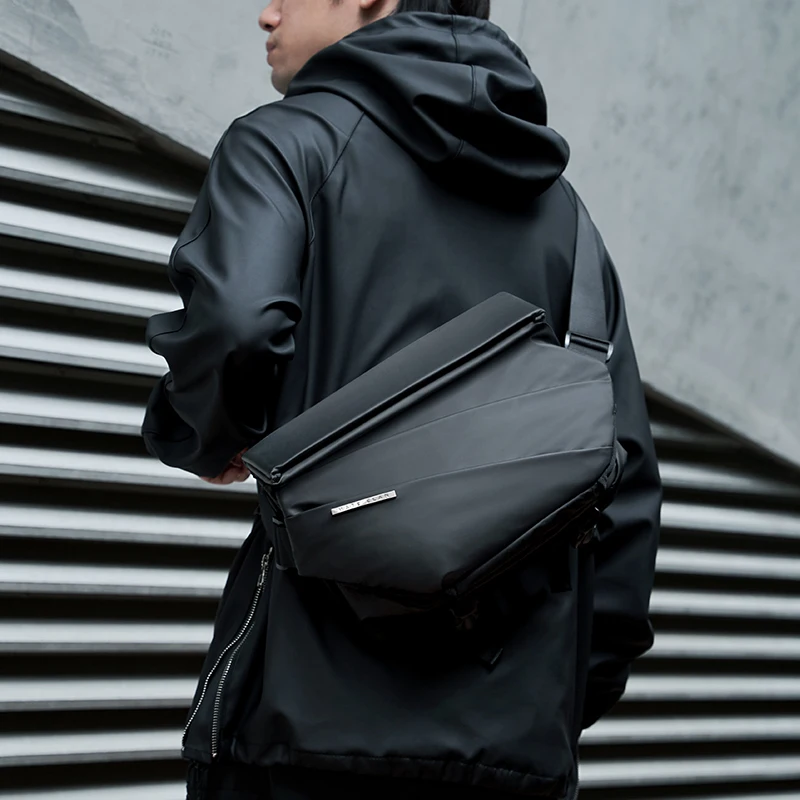 Premium-Leder-Herren-Umhängetasche, wasserdicht, Ripstop, modisch, mehrschichtig, diebstahlsicher, personalisierte Tasche für Teenager und Jugendliche_voghion.com