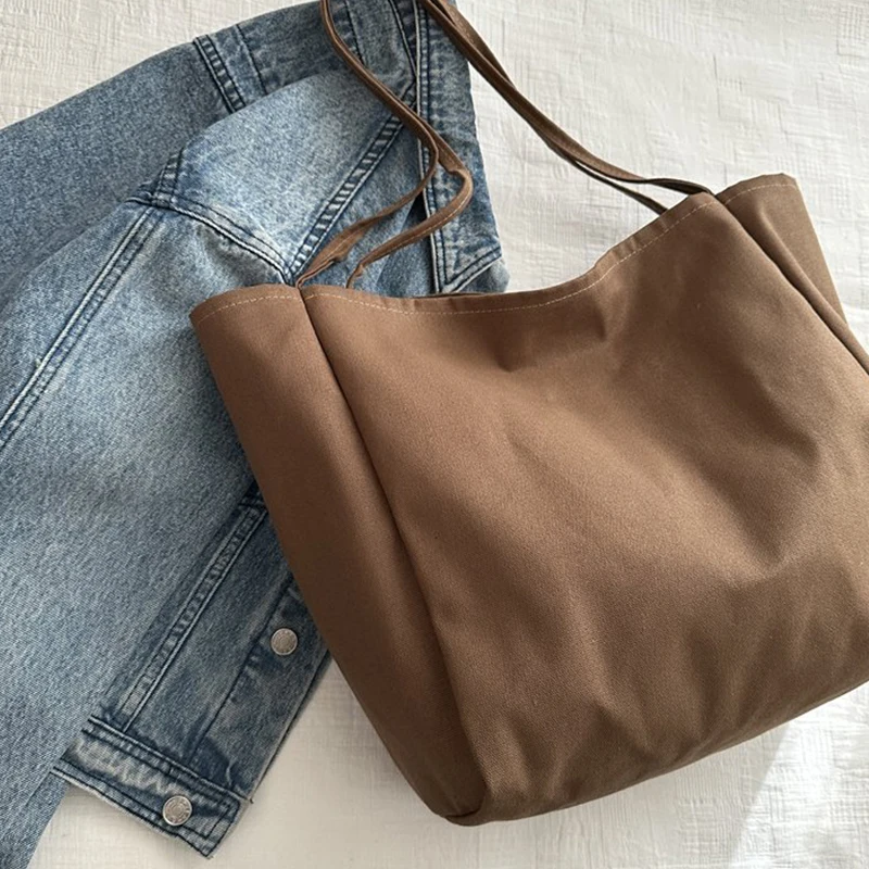 New Women Handbags Casual Reusable Canvas Shoulder Bags Multifunctional Large Capacity Shopping Bag For Women Bolsas Feminina