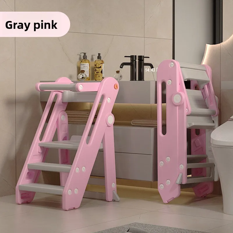 מגדל למידה מונטסורי מתקפל לילדים, כסא צעדים מתכוונן לפעוטות, סולם לחדר האמבטיה ולמטבח, בטיחות לכיור, לא מחליק, אנטי קצה