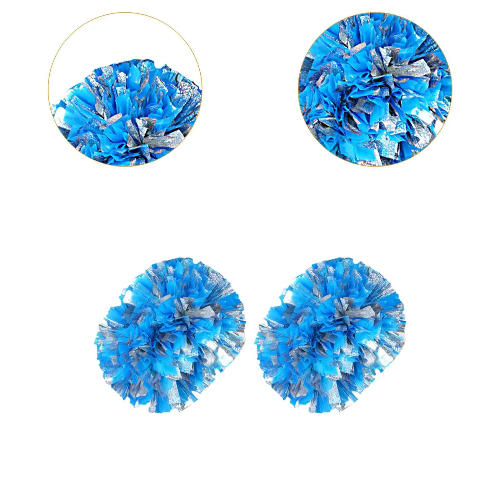 2Pcs Cheerleading Pom Poms Cheer Poms for Team Ceremony Stage Performance