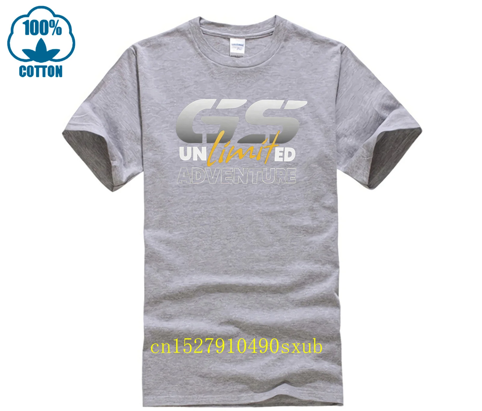 T-shirt da uomo slim fit estive T-shirt gs in cotone 100%, maglietta motorrad gs, maglietta trofeo - immagine 5