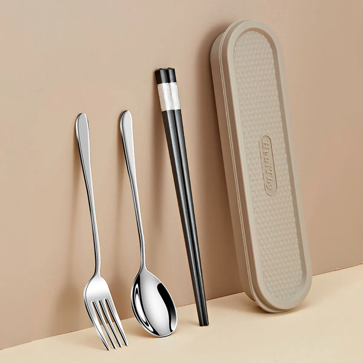 Stainless Steel Chopsticks Sets Tableware - Portable Travel Cutlery Set  Stainless - Aliexpress