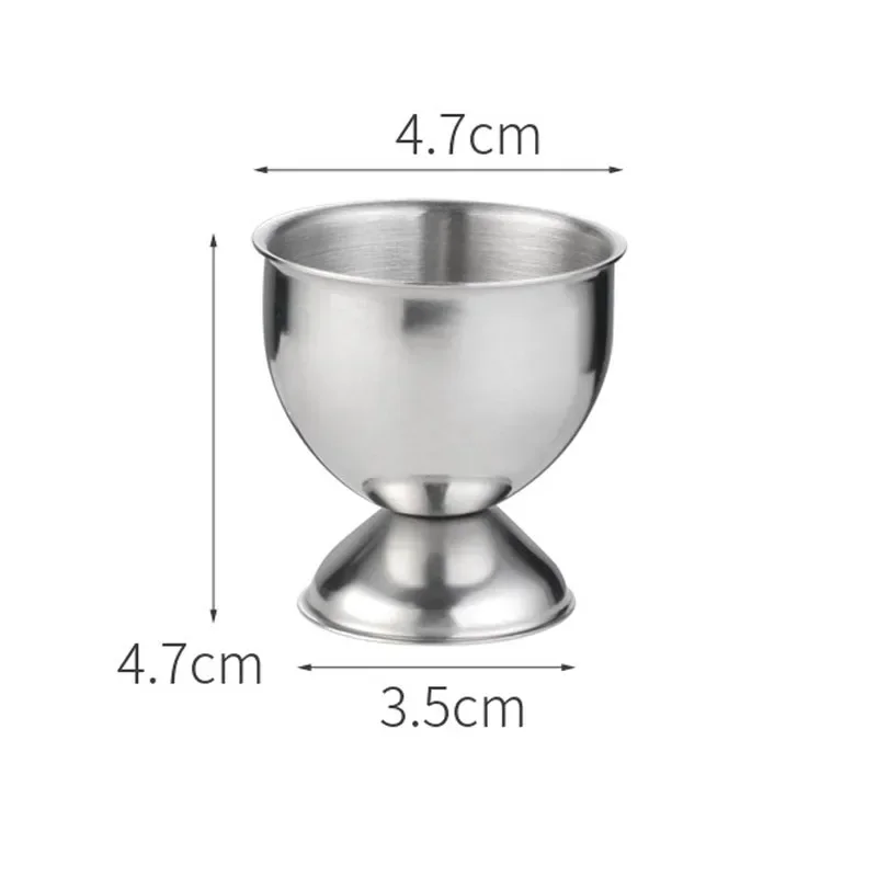 4pcs Stainless Steel Boiled Egg Cups Stand Rack Eggs Holder Kitchen Breakfast Cooking Tool