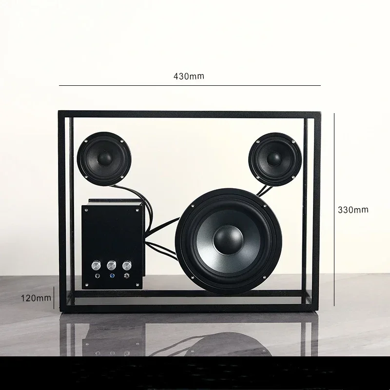 HIFI Bookshelf Bluetooth Speaker AUX Computer Voice Box
