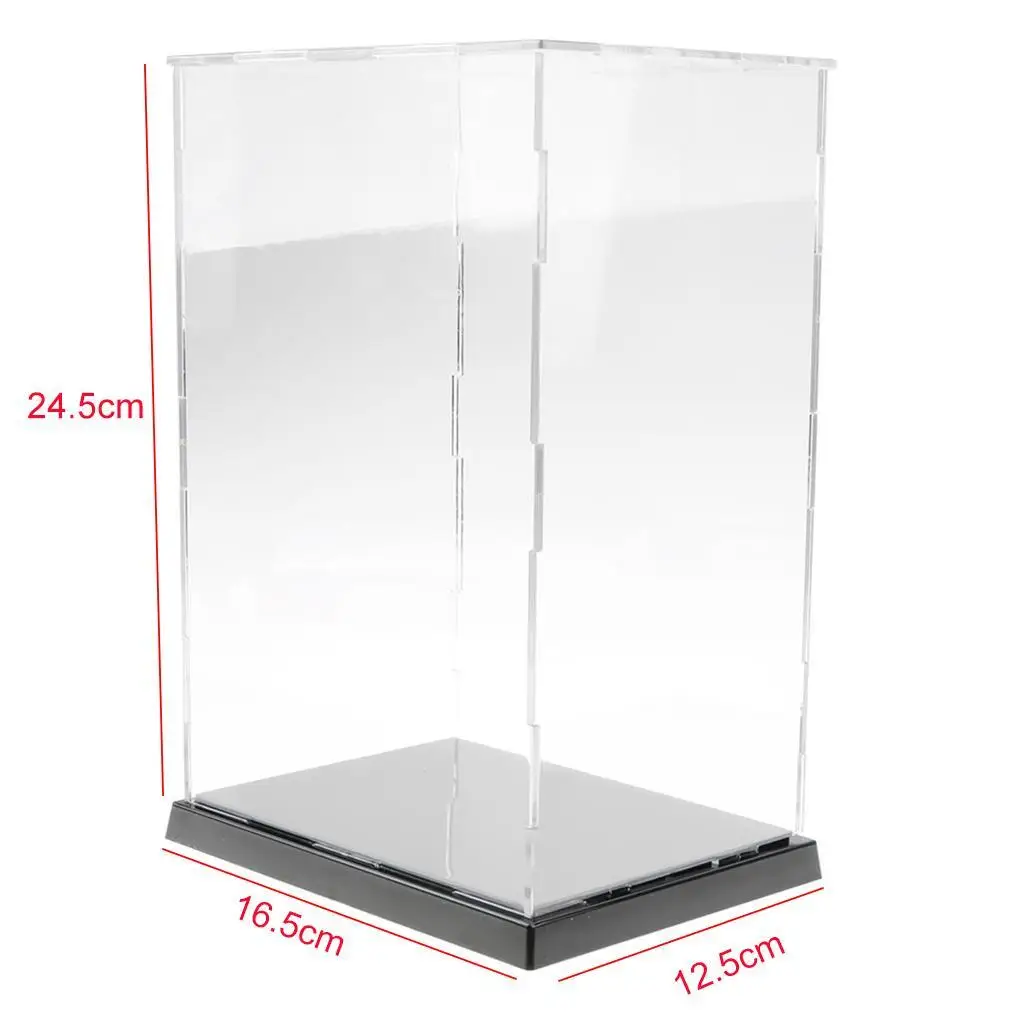 Transparent Display Case with Base for Figures Model 
