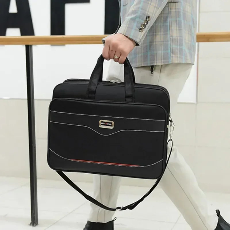 Briefcase Men Fashion Large Capacity Multifunction Laptop Bag Office Male Suitcase Messenger Business Briefcase Handbag for Men