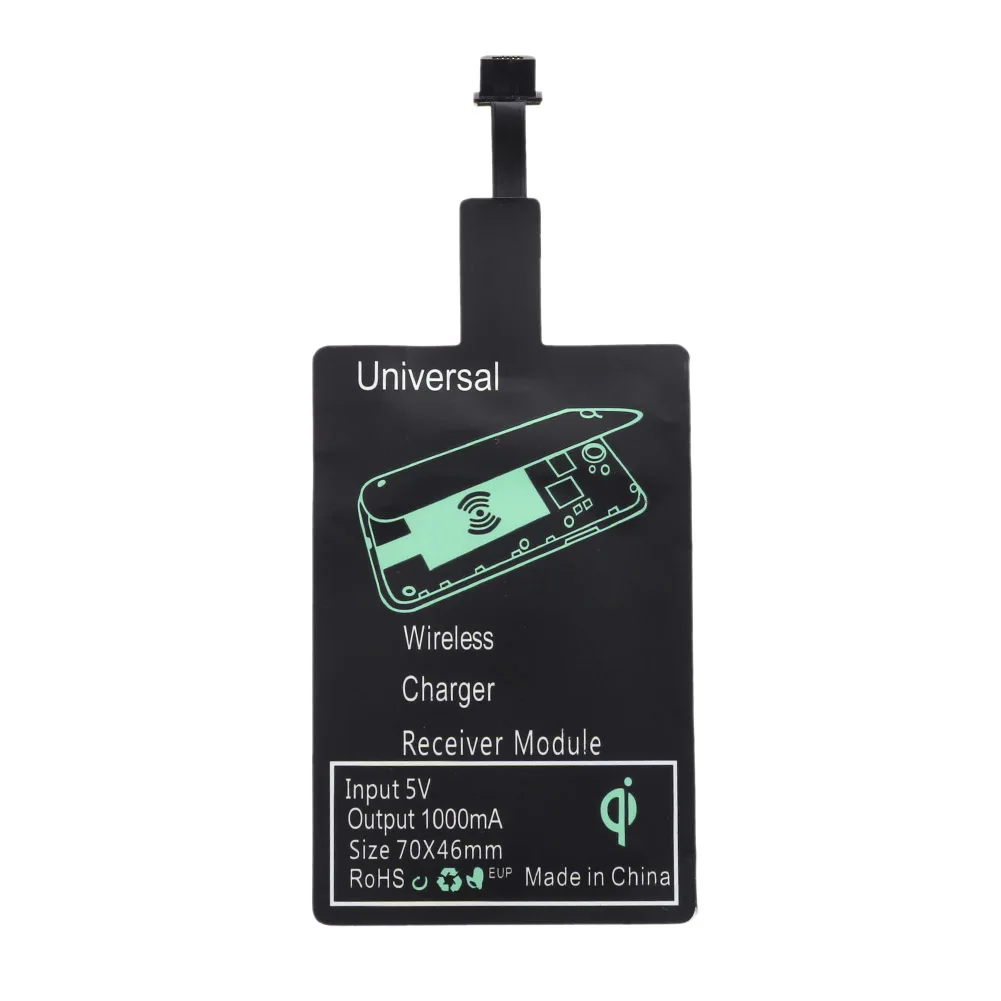 USB Wireless Charger Universal USB Qi Wireless Charger Adapter Pad for Android Charging Receiver for Travel Business Use Convenience Tool