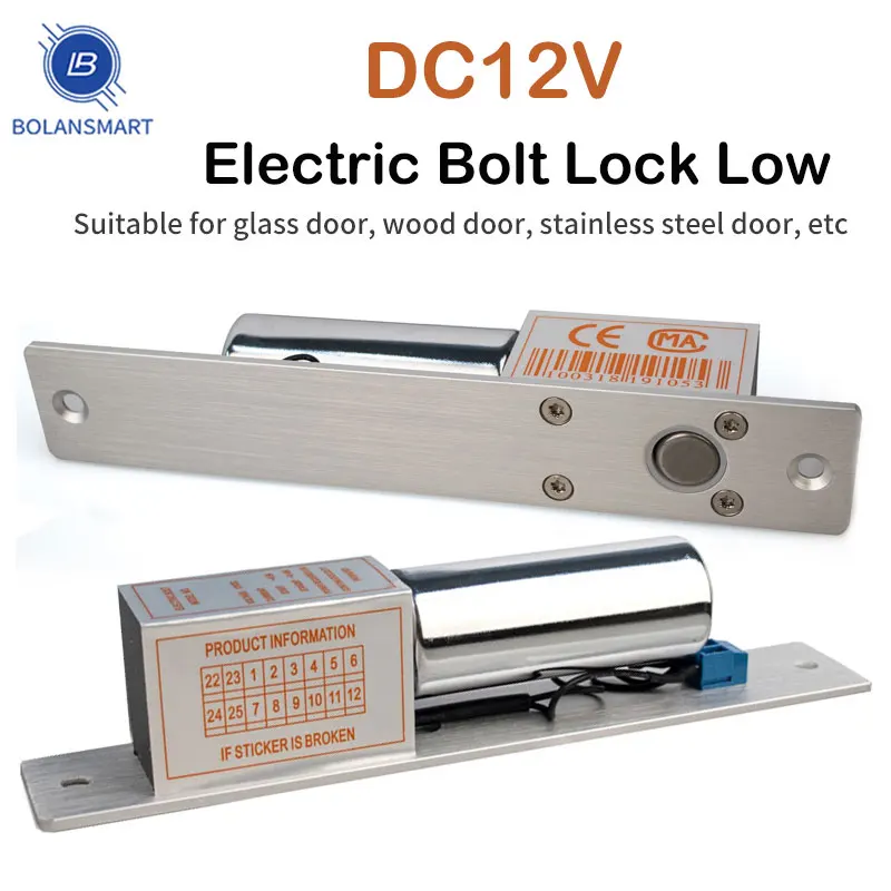 

Замок дверной электрический с двумя проводами, электрический замок для нормальной температуры, с блокировкой питания и управлением доступом в жилых помещениях gla