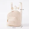 Embroidery Name Women's Backpack Grass Woven Bag Fashion Weaving Fashion Backpack Bag 4