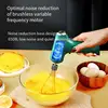 Home Baking USB Handheld Electric Whisk Whipping Cream Stirring Kitchen Gadgets Portable Electric Food Mixer Blender 3 Speeds 4