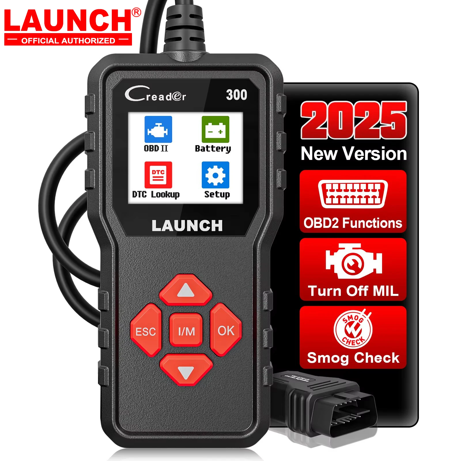 LANCEMENT X431 CR300 OBD2 SCANNER CAN lecteur de Code automatique outils de Diagnostic I/M testeur de batterie de moteur mise à jour gratuite à vie