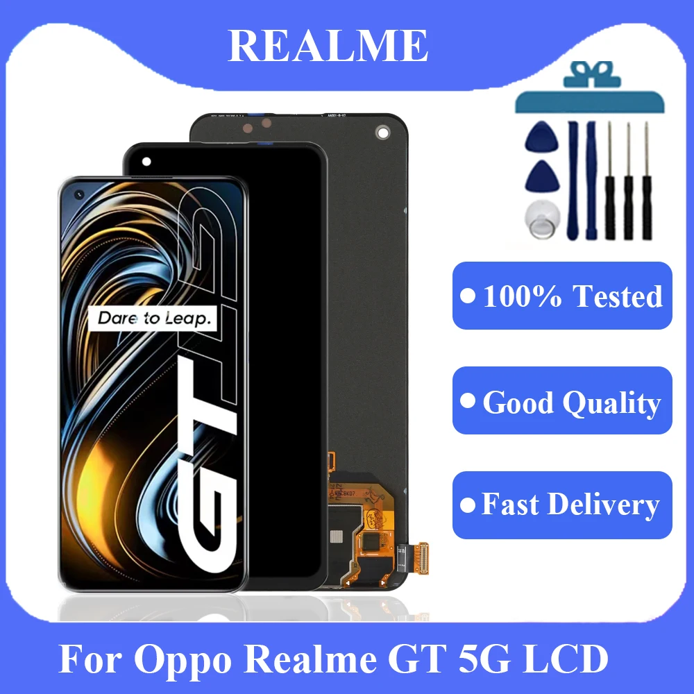 

Original AMOLED For OPPO Realme GT 5G RMX2202 lcd Display Pantalla Touch Panel Screen Digitizer Assembly Repair