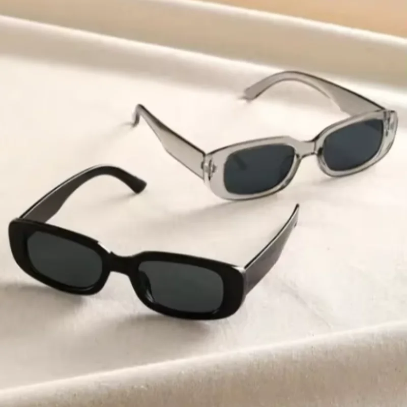 Small Rectangle Frame Sunglasses - Candy Color Y2K Fashion UV400 Vintage Eyewear