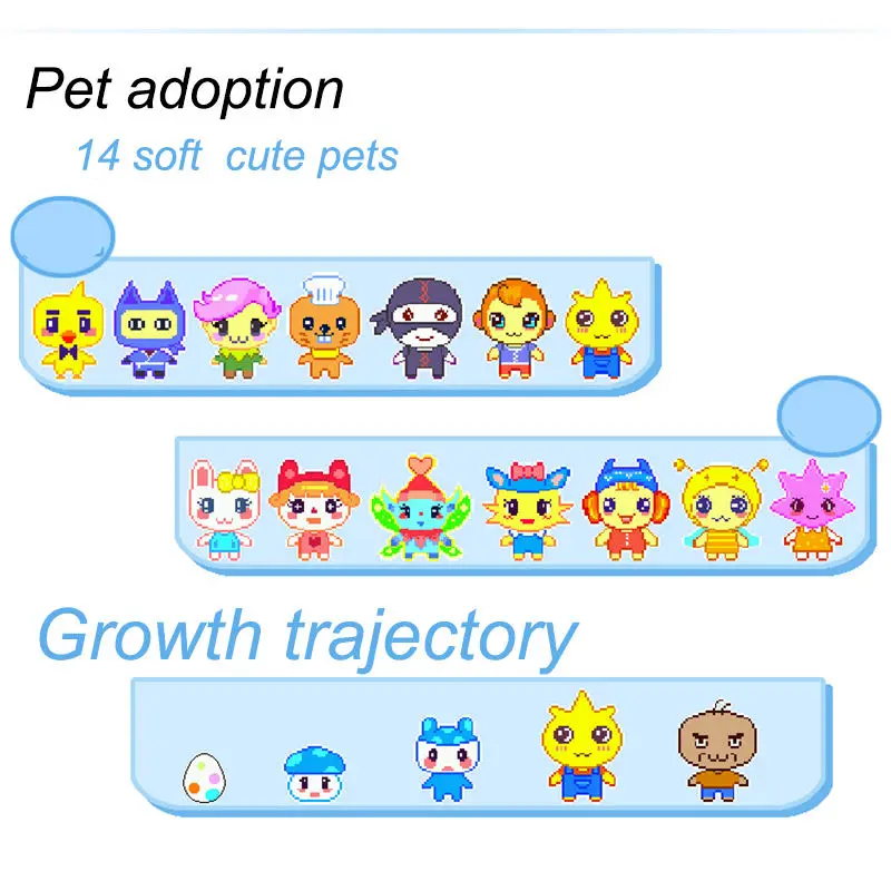 Tamagotchi Electronic Pets Toys For Children Color Screen Usb Charge Interactive Virtual Pet Child Toy For Kids Game Toys Girls