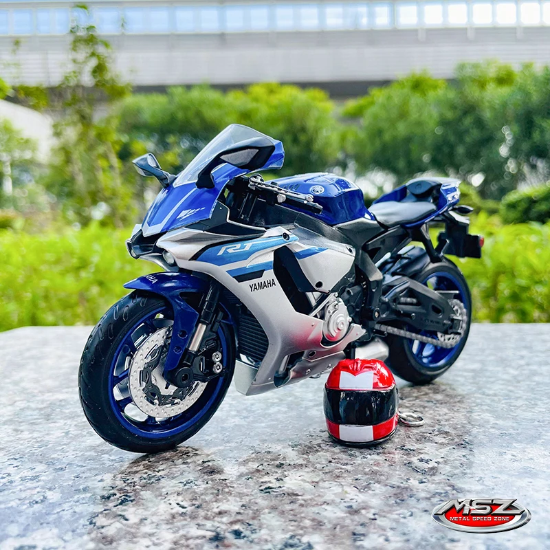 Yamaha R1 Blue And White