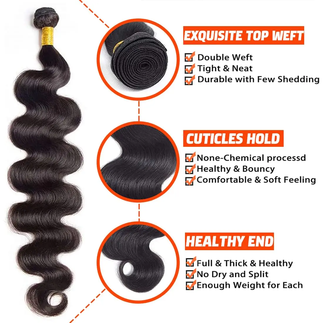 Brazilian Hair Weave Bundles Loose Body Wave 1 3 4 Bundles Raw Remy Human Hair Virgin Extensions Tissage 30 Inch human hair bundles