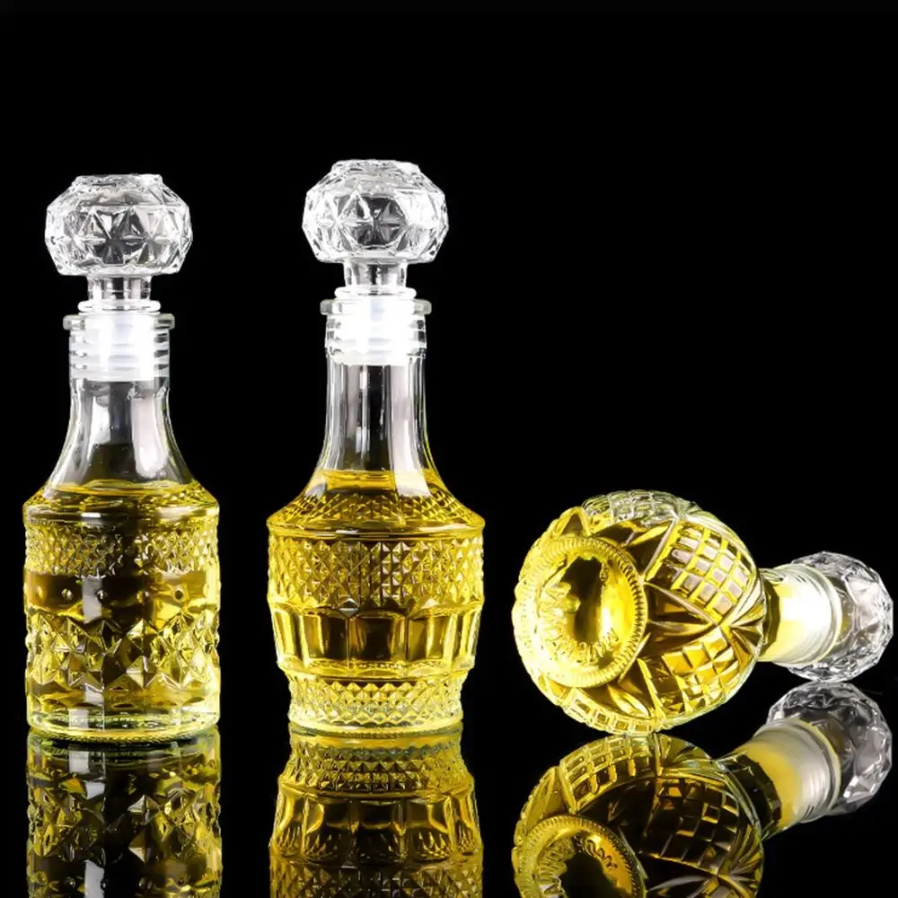 Handcrafted 50ml Transparent Glass Mini Decanter