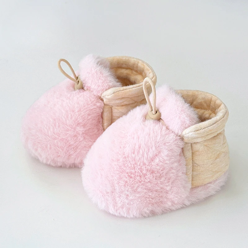 Warm Infant Toddler Crib Soft Comfortable Infant Girls Boys Anti-Slip Socks Slipper Newborn First Walkers Shoes for 0-1 Year Old 5