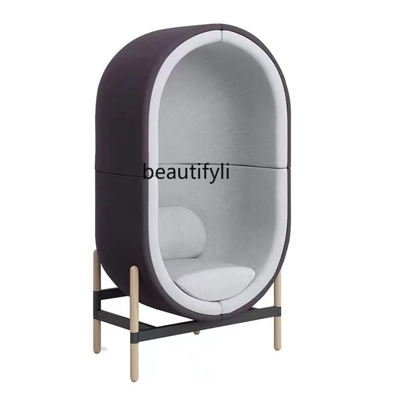 

Designer FRP Capsule Chair Nordic Style Chair Coffee Shop Personality Wing Chair Single a Double Chair chairs for bedroom