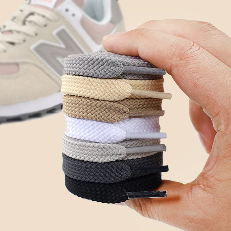 New Flat Classic Shoelaces for Sneakers Casual Shoe laces White Black Sports Shoelace Shoes Balanc String Shoe Accessories