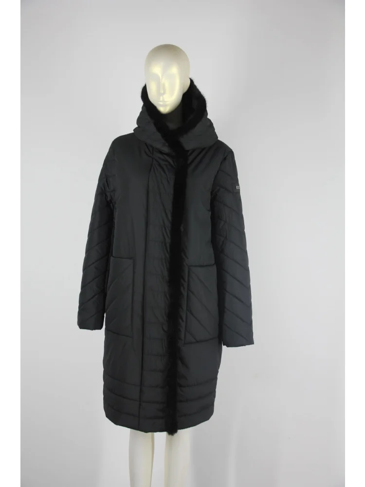 VERALBA Women's Long Down Jacket Tethered Hat Plus Size 2XL Fashionable Warm Slimming 2022 Newest Model Coat Parkas Goose Winter