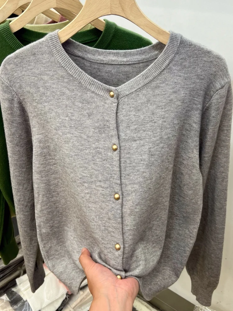 Women Long Sleeve Knitted Sweater Autumn Casual Top