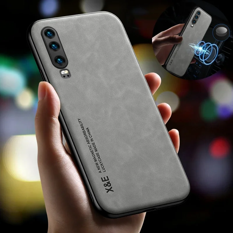 Magnetic Shockproof Silicone Phone Case with Car Holder Attachment