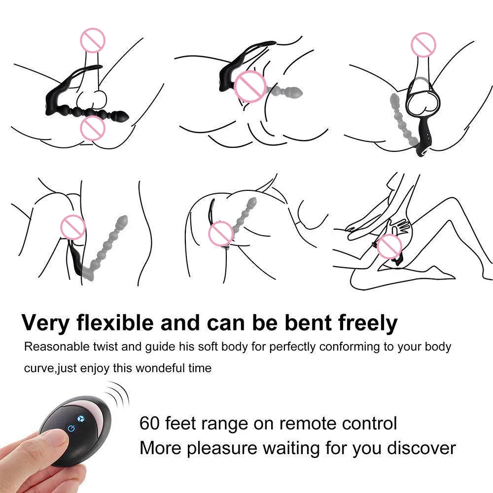 Vibrador Massageador Anal - Chicote De Dragão - Dupla Trava