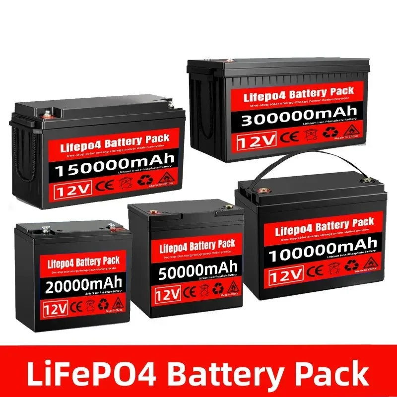 

Lithium Iron Phosphate LiFePO4 Battery Pack, Solar Boat BMS Integration, Tax-free, 12V, 20Ah, 50Ah, 100Ah, 150Ah, 200Ah, New