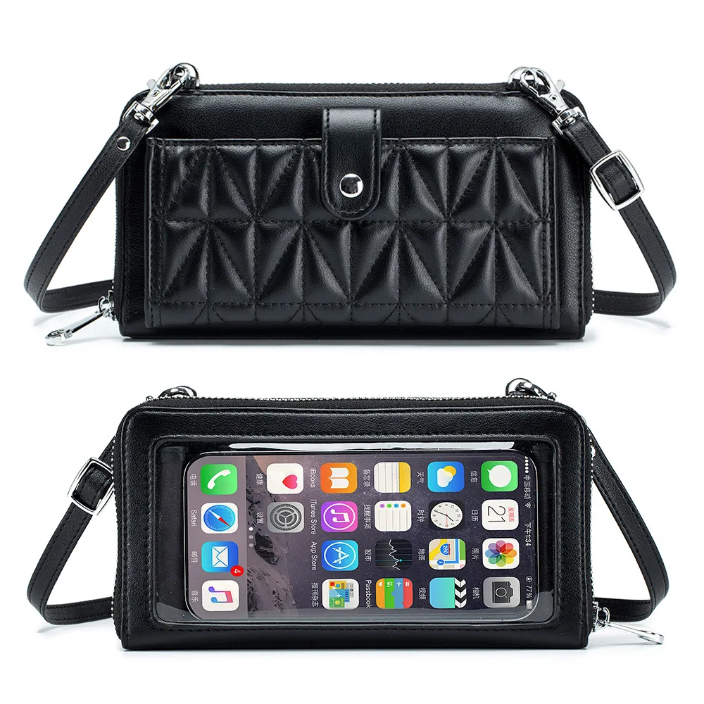 Touch Screen Mobile Phone Bag Women Shoulder Bag Wallet Coin Purse