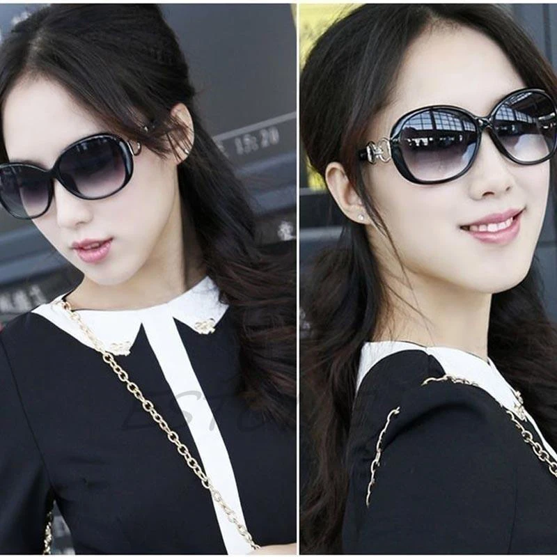 Sunglasses Ladies Anti-Ultraviolet Jade Crystal Texture Sun Glasses Gradient Black Outdoor Sunglasses Oculos Sol Feminino 2022