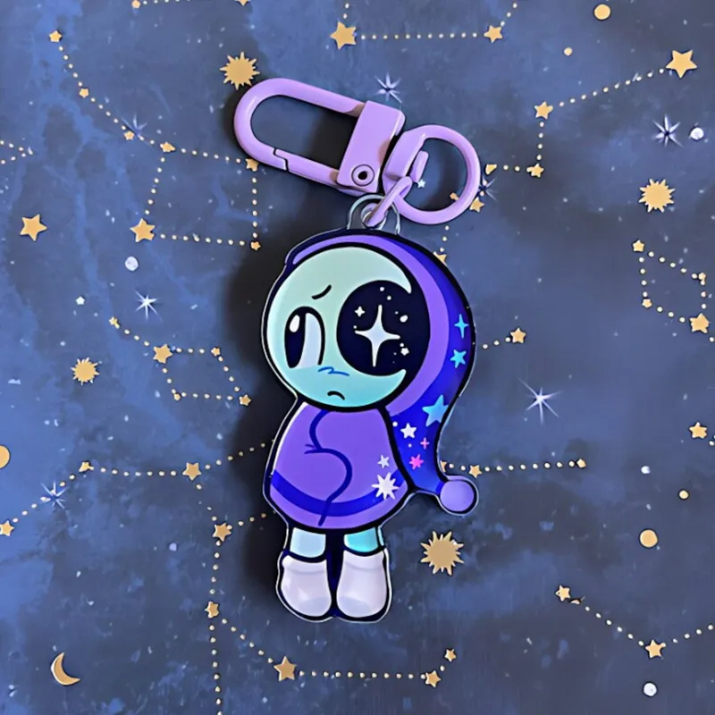 Kawaii Cartoon Game Character Acrylic Keychain Pendant