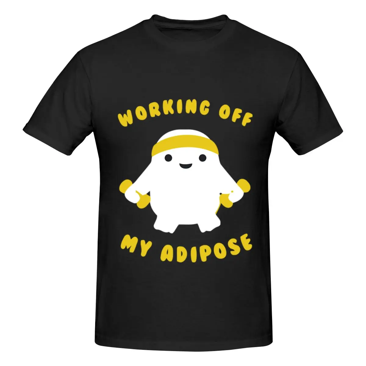 

High Quality 100% Cotton Working Off My Adipose Men's Basic Short Sleeve T-Shirt