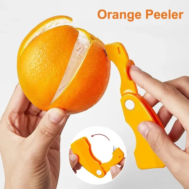 Set of 2 Kitchen Tool Orange Peeler Lemon Grapefruit Citrus Fruit Peelers  Gadget