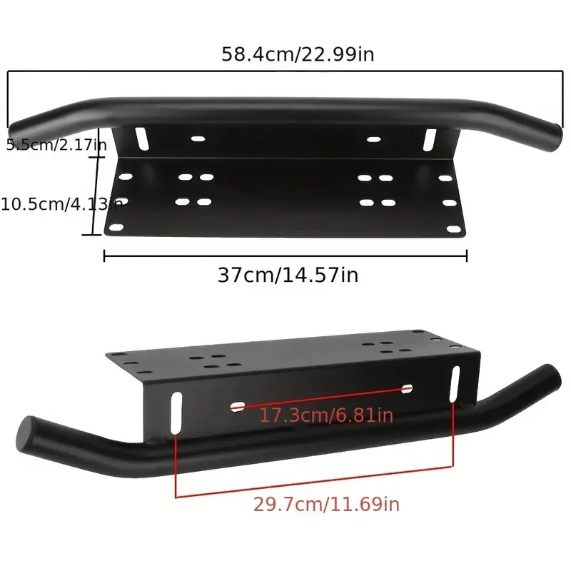 Front Bumper License Plate Universal SUV Lamp Holder Light Mount Bracket Off Road Led Lamp Bar Frame Holder license plate bracket off road light bar holder license plate frame license plate holder led light bar holder