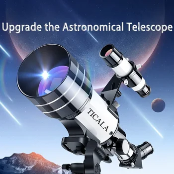 TICALA 천체 망원경 HD 고출력 휴대용 삼각대, 야간 투시경, 깊은 우주 별 보기, 달 우주, 150 배 줌 망원경