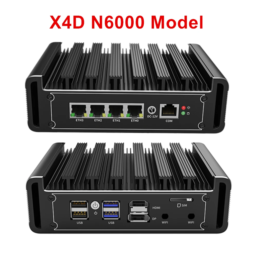 ミニPC Topton N100 (No wifi) Topton Industrial Computer Intel N100 Fanless Mini PC 4 LAN i226-V