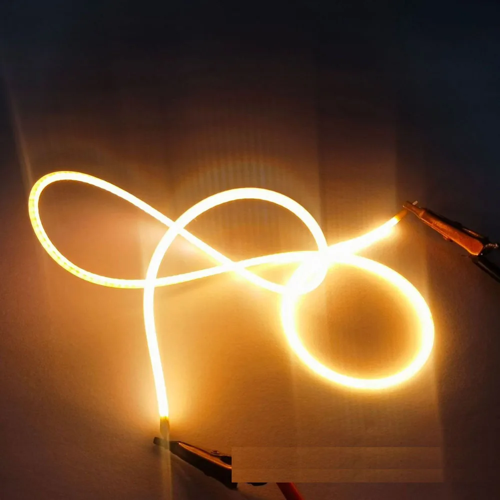 5pcs FPC Flexible Filament 3V 460mm LED Soft Filament Cob Soft Strip ...